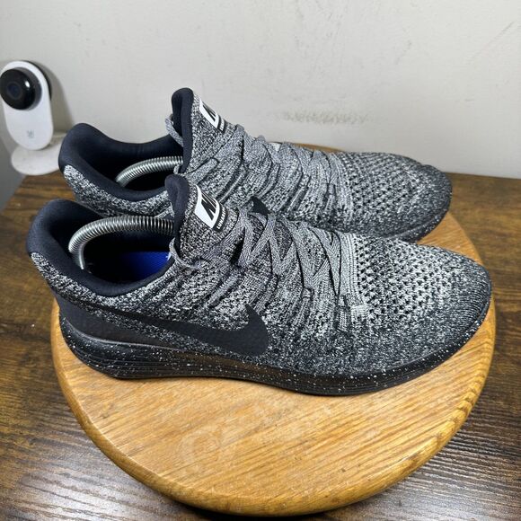 Nike Lunarepic Flyknit 2 Running Shoes Oreo Men's Size 12.5 Shoe 863779-041 - Picture 1 of 8